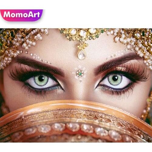 MomoArt 5D Diamond Painting Woman New Arrival Diamond Mosaic Portrait Cross Stitch Embroidery Full Square Round Home Decoration