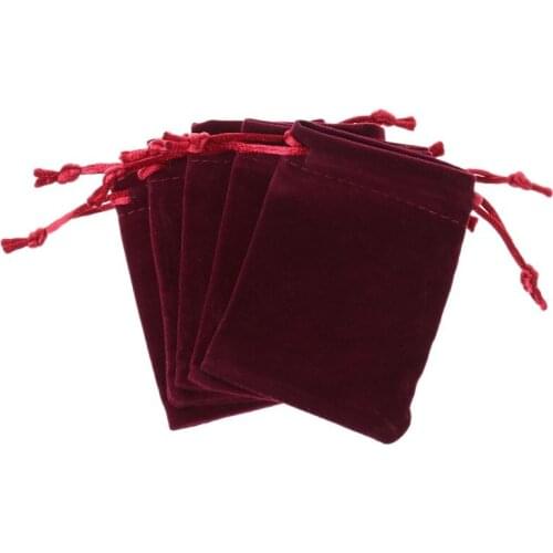 New 5pcs Velvet Dice Bag Tarot Cards Deck Storage Bag Toy Jewelry Drawstring Package