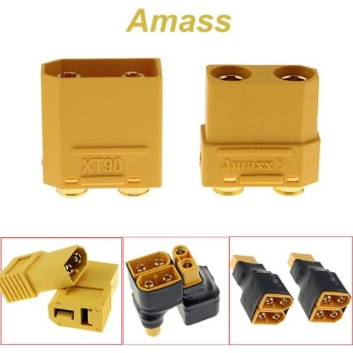 Amass XT90PB XT60 Series Adapter Converter Connector Male to Female XT60/XT90 Parallel FPV Drone Battery Connector