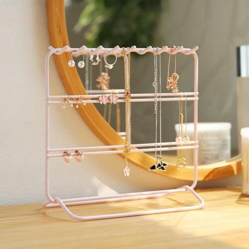 Fashion 3tier Metal Earring Display Jewelry Display Shelf Earring Holder Jewelry Organizer Earrings Display Stand