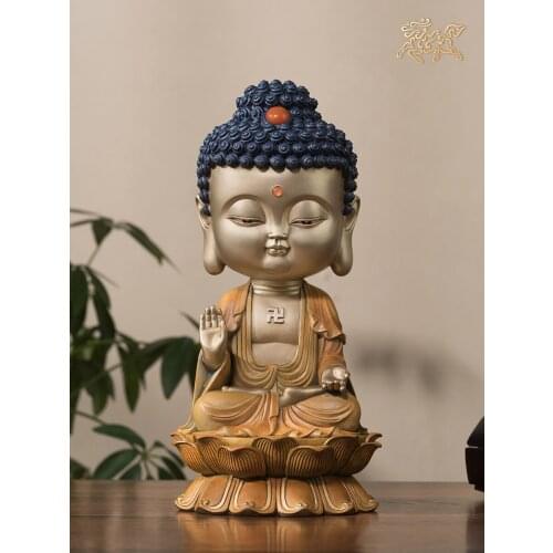Full copper office Decoration "My heart to the Buddha like" home decorations pure copper crafts gifts