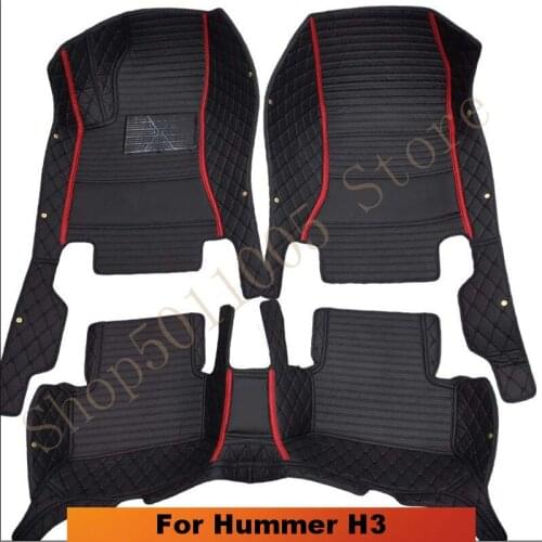 Custom Car Floor Mats For Hummer H3 Carpet Car Mats Accessorie Interior Parts Waterproof car carpet