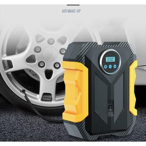 Digital Tyre Inflator Portable Air Compressor 12V Electric Car Tyre Inflator Digital LED Light for Car Tires, Bicycles