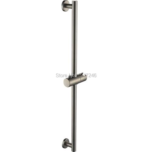 Bagnolux 27 Inch 304 Stainless Steel Bathroom Lavatory Hand Shower Adjustable Sliding Bar Bracket Wall Mount Brushed Nickel