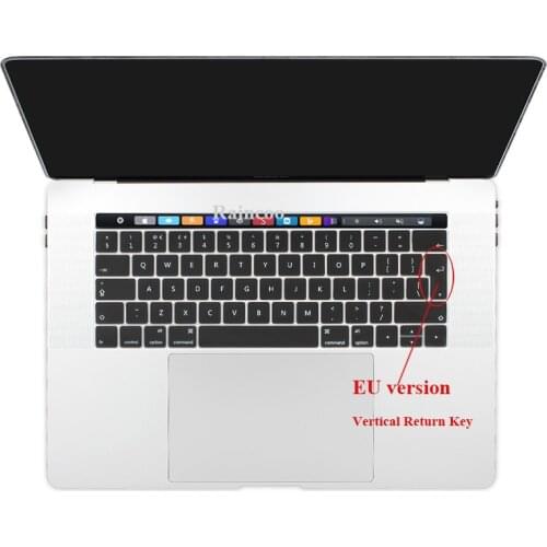 For Macbook Pro Touch Bar 13" 15" A1706 A1707 Silicone Keyboard Cover Skin For Macbook TouchBar 13.3 A1989 Keyboard Protector EU