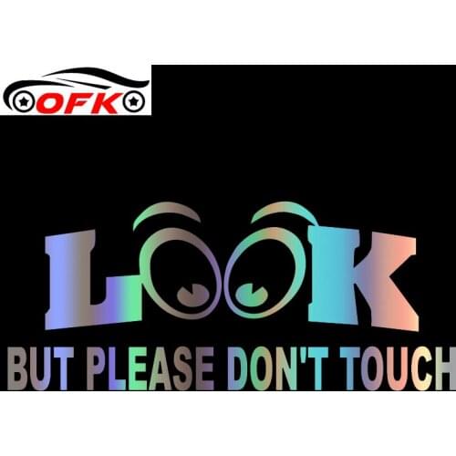 Eye Car Stickers.Reflective. Please Don't Touch. Window Glass.to Cover Scratches Sunscreen Waterproof PVC