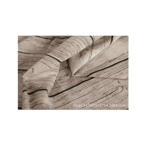 Vintage retro wood series cushion fabric linen Cotton Fabric For Sewing patchwork Textile Tilda Doll Body Cloth 145cm * 100cm