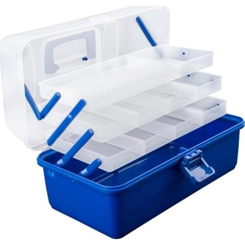 Waterproof Multi Layer Fishing Tackle Box Fly Fishing Storage Case Portable Fishing Gear Lure Strong Storage Box X317G