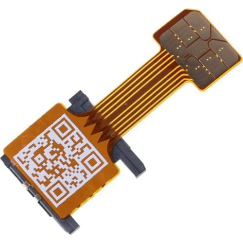 W3JD Hybrid Double Dual SIM Card Adapter for android Phone Extender Nano Mic