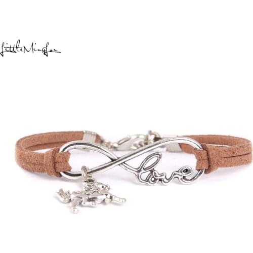 Infinity love Horse women bracelet Horse Charm wrap handmade bracelets & bangles for women jewelry accessories