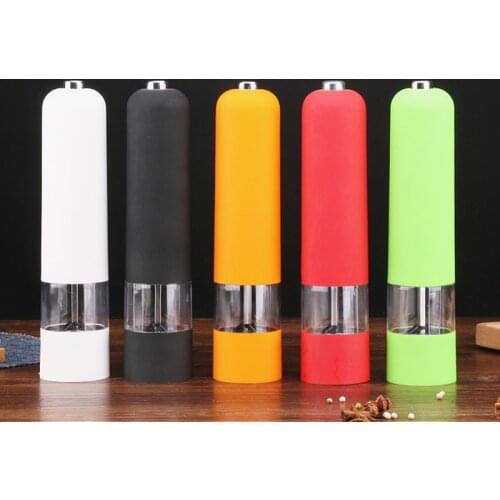 1 Piece Pepper Mill Electric Pepper Grinder Salt Spice Herbal Containers Home Kitchen Cooking Salt And Pepper Grinder BBQ Tools