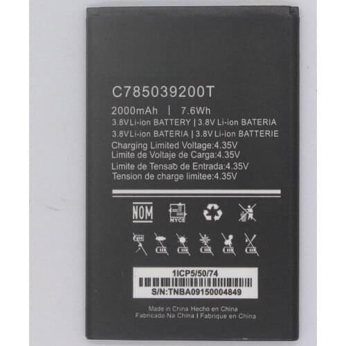 1x 2000mAh Battery C785039200T For BLU D090L, D090U, D110L, D110U, D490L, D490U, Dash G, Dash M2, Dash X2