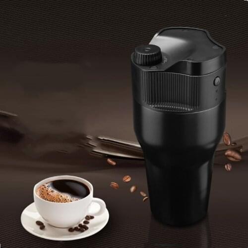 USB charging car coffee machine, capsule&powder dual-purpose, electric travel/car/outdoor portable coffee machine K-Cup
