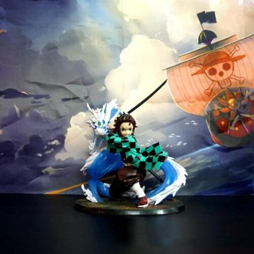 20cm Anime Figure Demon Slayer Kimetsu no Yaiba KamadoTanjirou Kamado Nezuko Toys PVC Action Figure Collect Children Gift