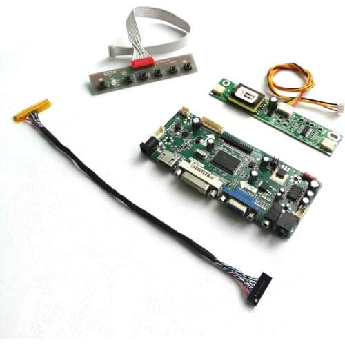 For LM185WH1-TLB1/TLD2/TLD4 VGA DVI MNT68676 screen controller drive board LCD panel CCFL LVDS 30Pin 18.5" 1366*768 DIY kit