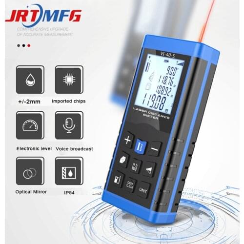 JRTMFG New Laser Distance Meter USB Charging 100m Measurer Industry Home Portable High Accuracy Multifunction Laser Rangefinder