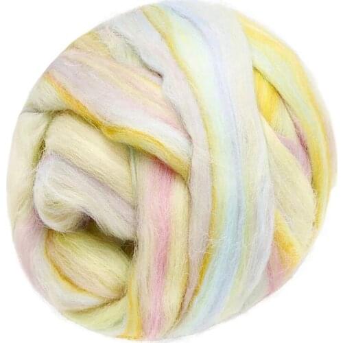 LMDZ Wool Felting Supplies, 100% Pure Wool, Chunky Yarn, Spinning Wool Roving for Needle Felting Wet Felting DIY Hand Spinning