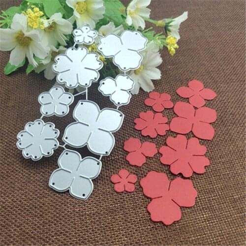 Flowers metal cutting dies cut die mold Christmas flower leaves Scrapbook paper craft knife mould blade punch stencils dies