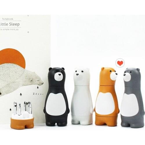 6 in 1 multifunction screwdriver set alloy steel cute bear screwdriver for repairing length 50mm Phillip slotted hex bits