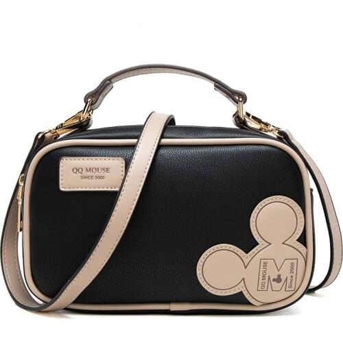 2021 New Womens Fashion Cartoons Design Bags PU Leather Shoulder Small Square Messenger Bag Lady Handbag