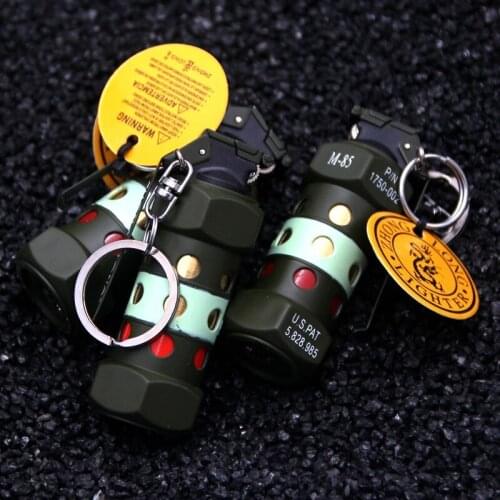 Creative High Explosive Grenade Shape Grinding Wheel Open Flame Refillable Inflatable Lighter Regalos Para Hombre Originales