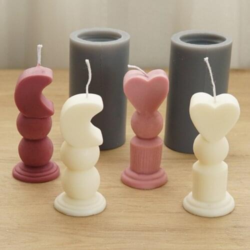 Love Scepter Moon Scepter Scented Candle Scented Plaster Silicone Mold Diy Candle Mold Candle Making Supplies Resin Mould
