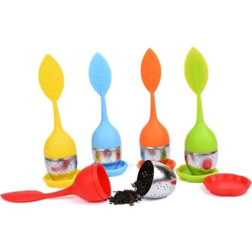 Tea Strainers Infuser Tools Leaf Silicone With Food Grade Make Tea Bag Filter Tea Leak Colander Teaware Home Kitchen Accessories