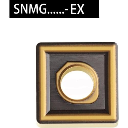 SNMG -EX Square Type Inserts For Turning SNMG120404N-EX SNMG120408N AC630M CNC Machine Lathe Tool Holder Set Metal Cutter