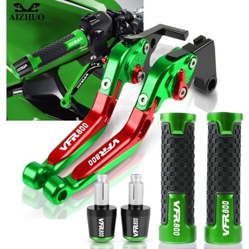 Motorcycle Brake Clutch Levers Extendable Adjustable FOR HONDA VFR800 1998-2001 1995 1998 2000 Folding Handlebar VFR800 LOGO