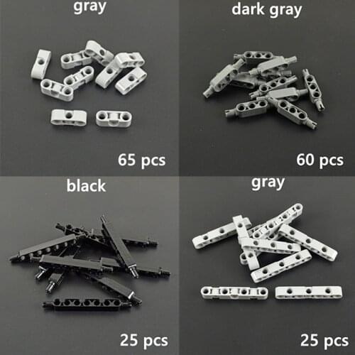 High-tech accessories Bulk Brick MOC Multiple Technology Parts Building Blocks Beam Axle Connector Colorful Studded Long Beam