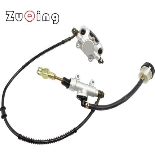 Motorcycle ATV Rear Brake System With Pump Rear Foot Brake Hydraulic Master Oil Cylinder Fit For Big Bull Off Road ATV Motocross