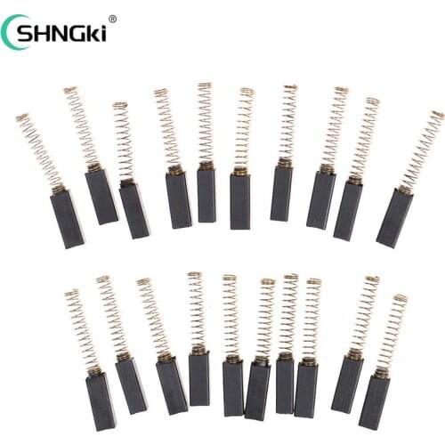 20pcs 4.5mm * 4mm * 11mm Home Sewing Machine Motor Carbon Brush Machine Replacement Parts