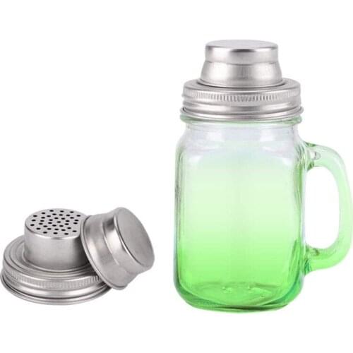 100pcs Mason Jar Shaker Lids Stainless Steel Cover for Regular Mouth Mason Canning Jars Rust Proof Cocktail Shaker W0036