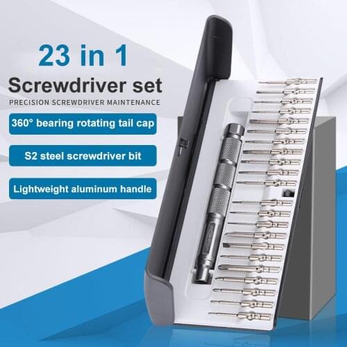 23 in 1 Multifunctional Screwdriver Handle Bits Kit Repairing Tools for Laptop