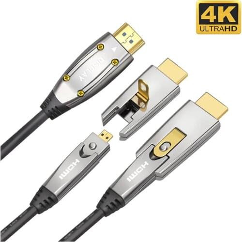 4K HDMI-compatible fiber optic cable ultra high speed Audio Video Engineering Cord 2.0 2.0b 18Gbps For PS4 Projector computer