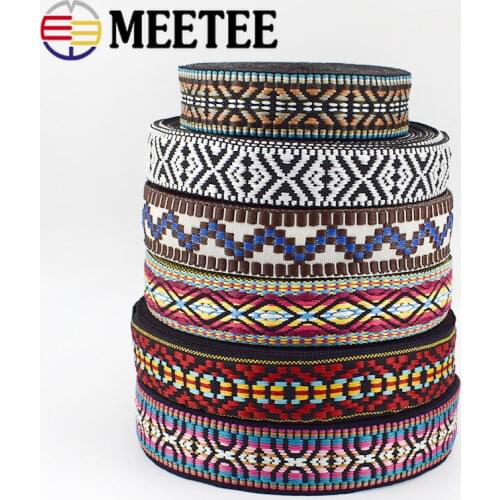 5Yards 30mm Polyester Cotton Jacquard Webbing DIY Sewing Webbings Ribbons Clothes Bag Straps Hats Decorative Tapes Fabric