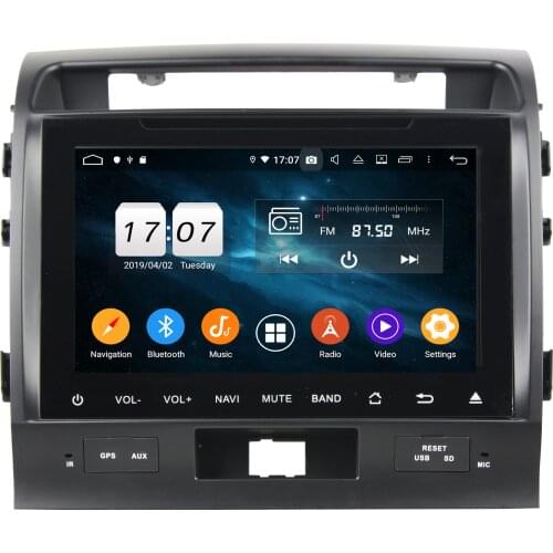 9" PX6 Android 10.0 Car Multimedia Player 4+64G For Toyota Land Cruiser 2008-2012 DVD Player Touch Audio Stereo Navigation DSP