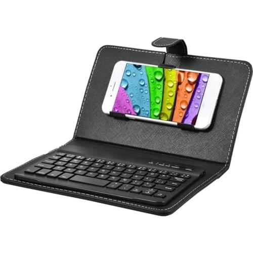 Bluetooth Keyboard phone Wireless Keyboard and phone Protective Cover Case For iPhone mobile cell phone IOS Android system