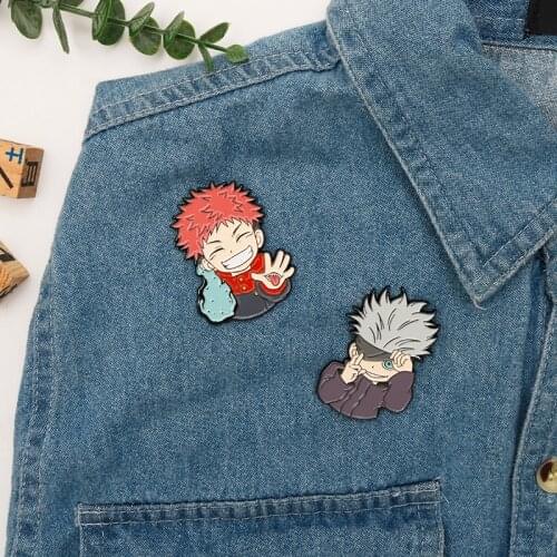 New Japanese Anime Icons Jujutsu Kaisen Enamel Pin Brooches on clothes Backpack Collar Hat Badge Lapel Pin Jewelry Gifts