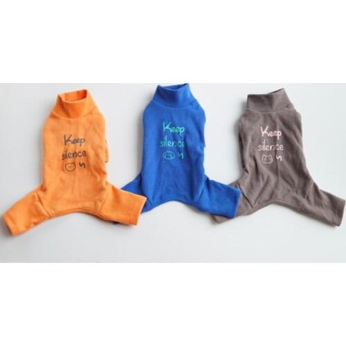 Pet Dog Jumpsuit Soft Pet Dog Rompers for Small Medium Dogs Pet Chihuahua Puppy Cat Four Legged Pajamas Dog Homewear Apparel