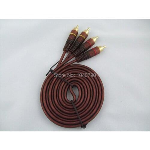 Double lotus TV audio line 2 RCA audio cables Audio power amplifier connection line 5M 16ft