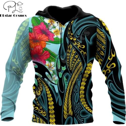 Polynesian Hisbiscus Plumeria 3D Printed Autumn Men Hoodies Unisex Casual Pullover Zip Hoodie Streetwear sudadera hombre DW0566
