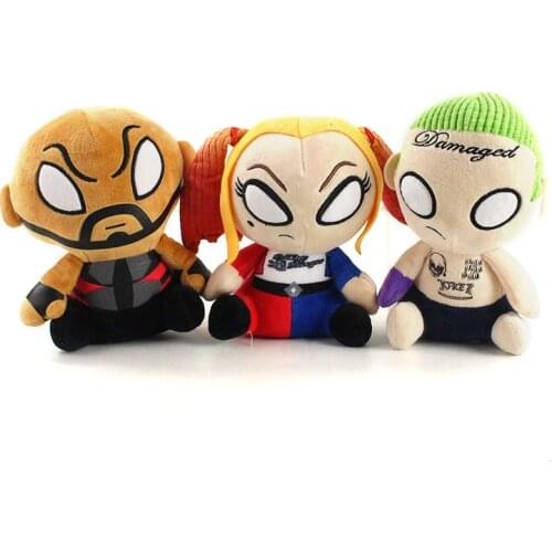 20cm Movie Plush Toys Deadshot Soft Stuffed Anime Plush Dolls Gifts for Children