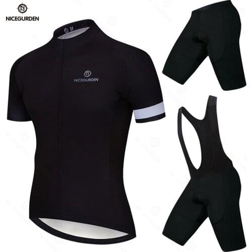 Summer thin breathable mountain bike cycling jersey suit cycling jersey bib suit men’s cycling jersey quick-drying clothes