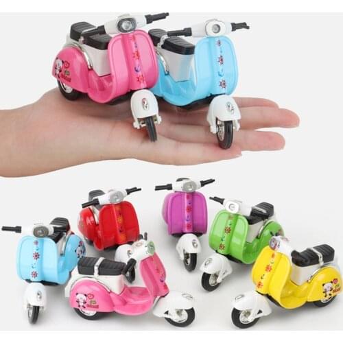 MINI alloy motorcycle children toy car lovely modeling 6 colors Womens little sheep scooter gift girls boys kids birthday