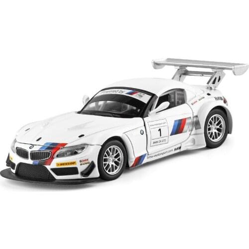 Model Car Toys For Benz Z4 Alloy car Model With Pull Back function Electronic toy with Simulation lights and Music For kid gift