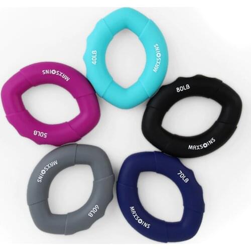 3 Pcs Set Hand Expander Grips Muscle Power Training Rubber Ring Exerciser Finger Hand Grip Hand Gripper Ring Carpal Fitness