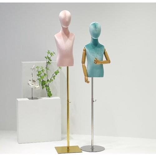 New 1-2year Wood Arm Color Hand Mannequin Body Stand Dress Child Sewing Model,Flexible Women,Adjustable Rack,Doll 1PC D406