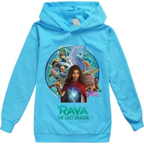 New cartoon Raya and The Last Dragon Raya 3D Printed Hoodie Boys&Girls Hooded Sweatshirt Fashion Long Sleeve Popular Pullover