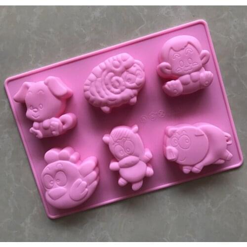 Wholesale Zodiac Series of 2 Silica Gel Handmade Soap Mold XG211